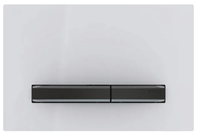Geberit Sigma50 przycisk spłukujący biały/czarny chrom 115.671.11.2