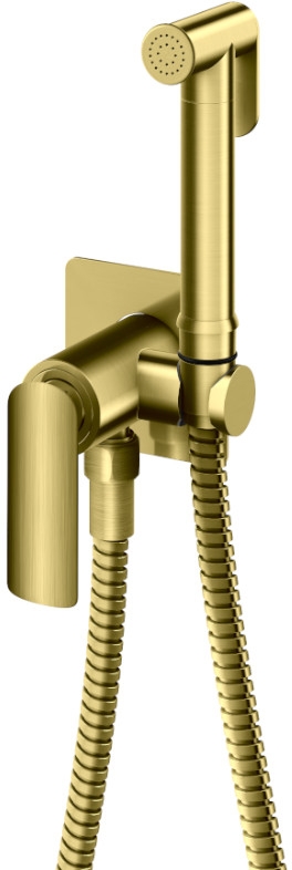 Kohlman Experience Brushed Gold bateria bidetowa podtynkowa złoty szczotkowany QW135EGDB