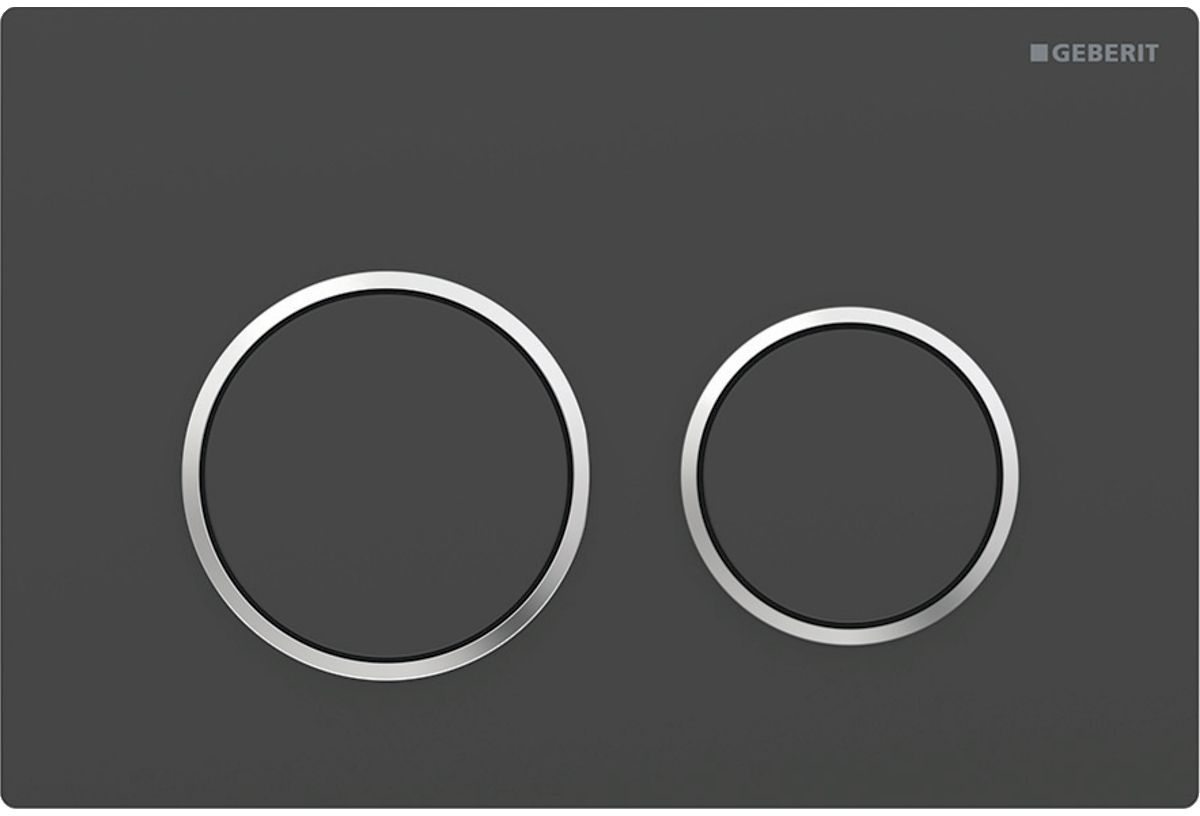 Geberit Omega20 przycisk spłukujący do WC czarny mat 115.085.14.1