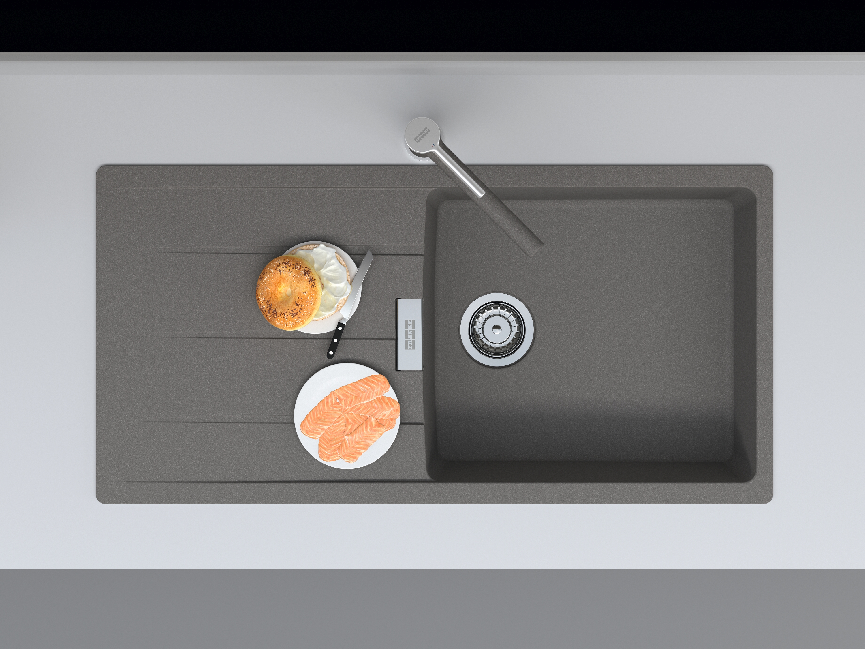 Franke Centro CNG 611-100 XL GSC zlewozmywak 100x50 cm Fragranite kamienny szary 114.0687.334