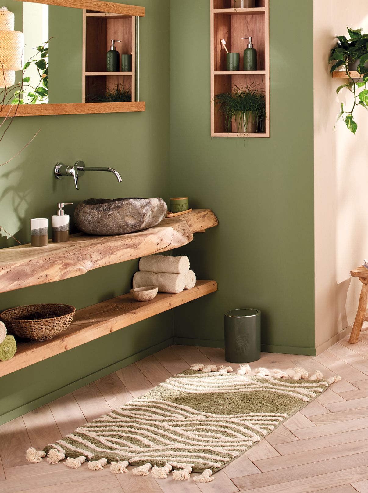 Kleine Wolke Moss dozownik do mydła stojący zielony 8669612854