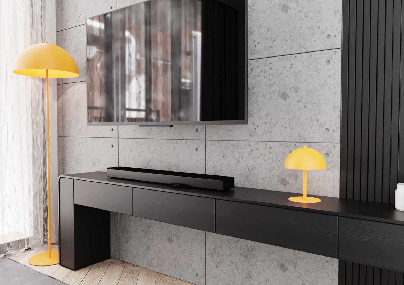 Emibig Mogu lampa stojąca 1x15 W żółta 1458/LP1