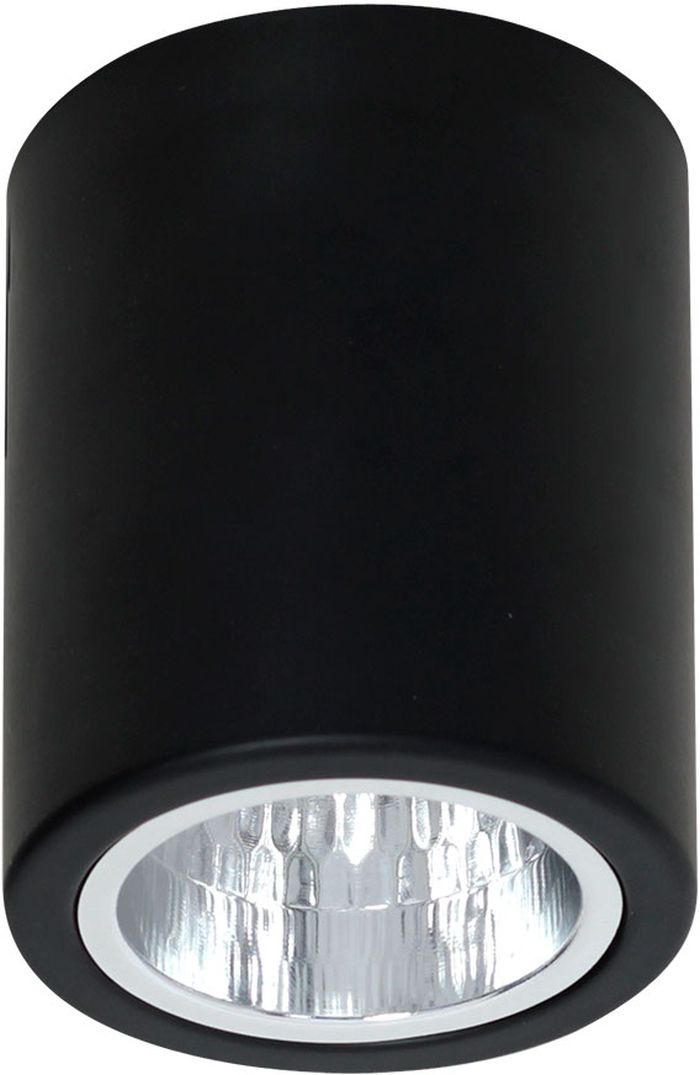Luminex Downlight Round lampa podsufitowa 1x60 W czarna 7235