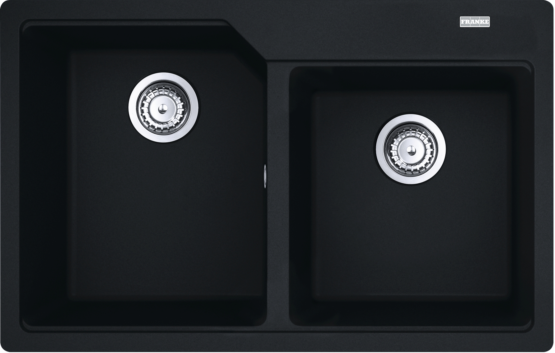 Franke Urban UBG 620-36-33 GSC zlewozmywak 78x50 cm Fragranite czarny mat 114.0687.311