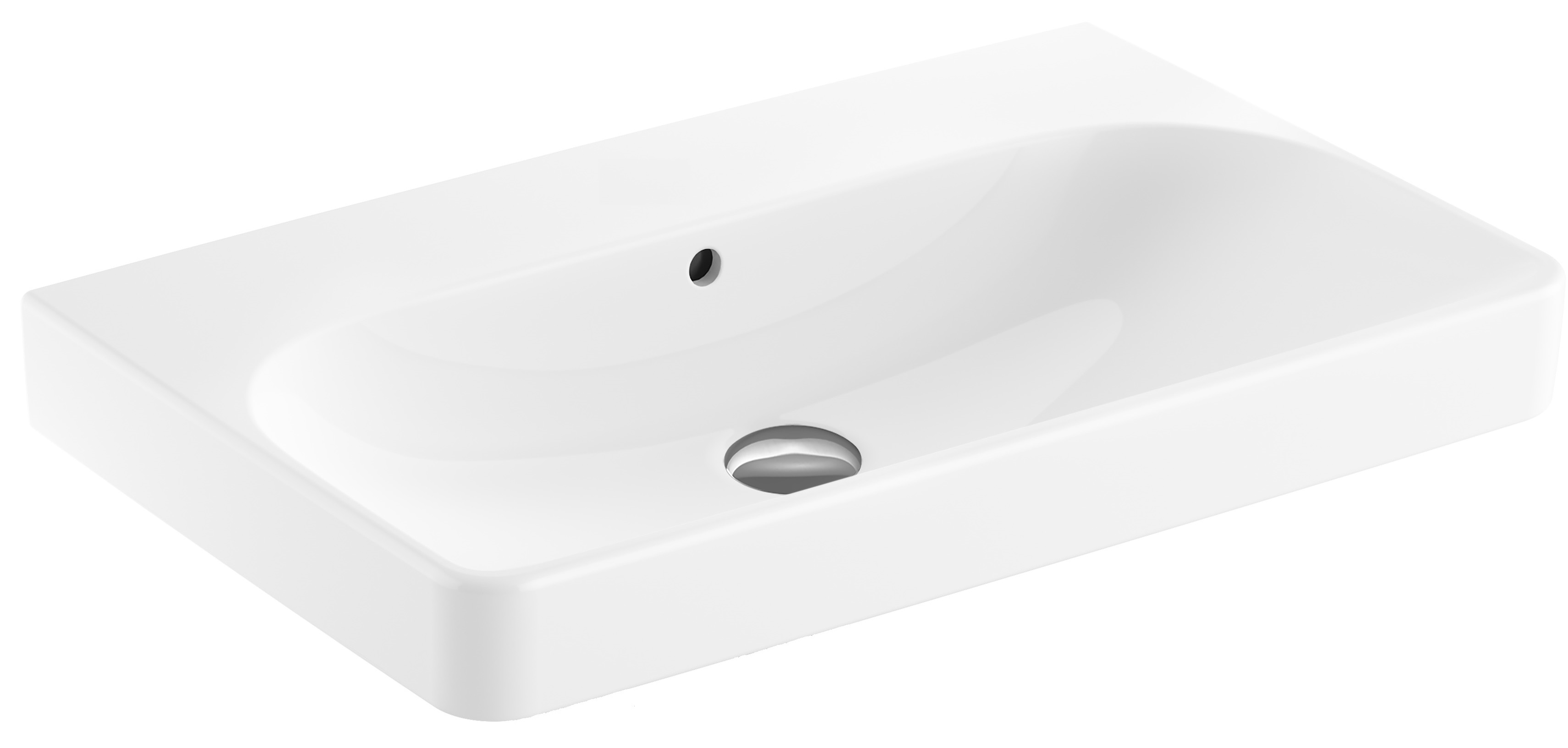 Geberit Smyle Square umywalka 74,5x48 cm prostokątna ścienna-meblowa-nablatowa biała 500.249.00.2 - Wysyłka w 24h