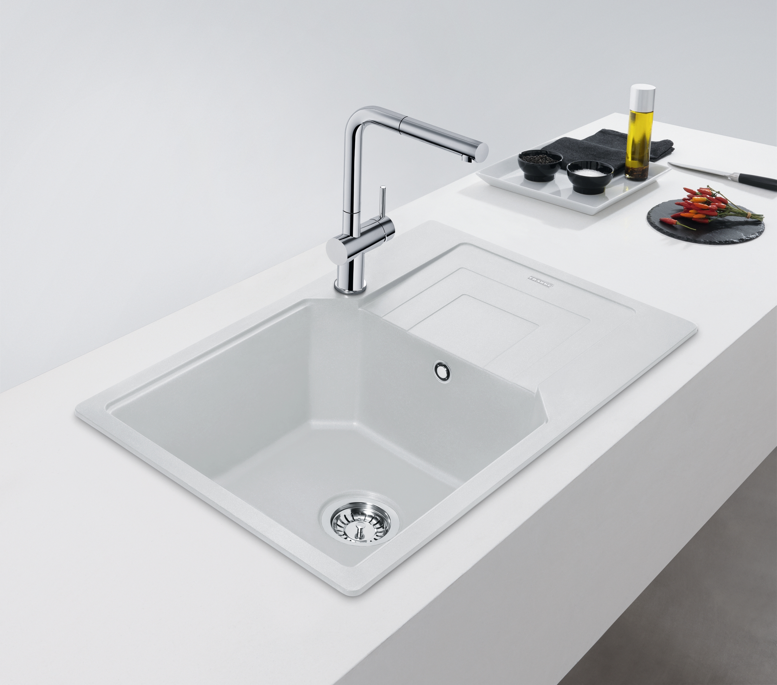 Franke Urban UBG 611-78 XL GSC zlewozmywak 78x50 cm Fragranite biały polarny 114.0687.280