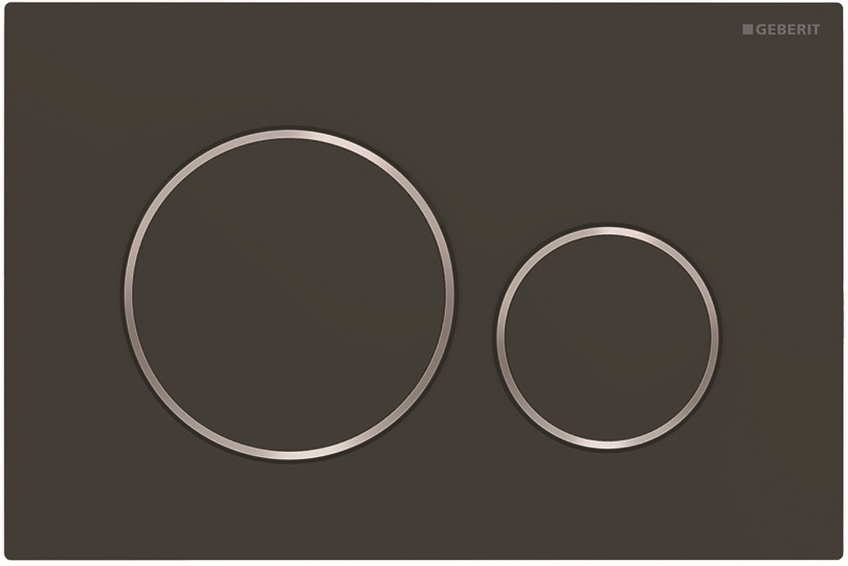 Geberit Sigma przycisk spłukujący do WC chrom błyszczący-czarny mat 115.882.14.1 - Wysyłka w 24h