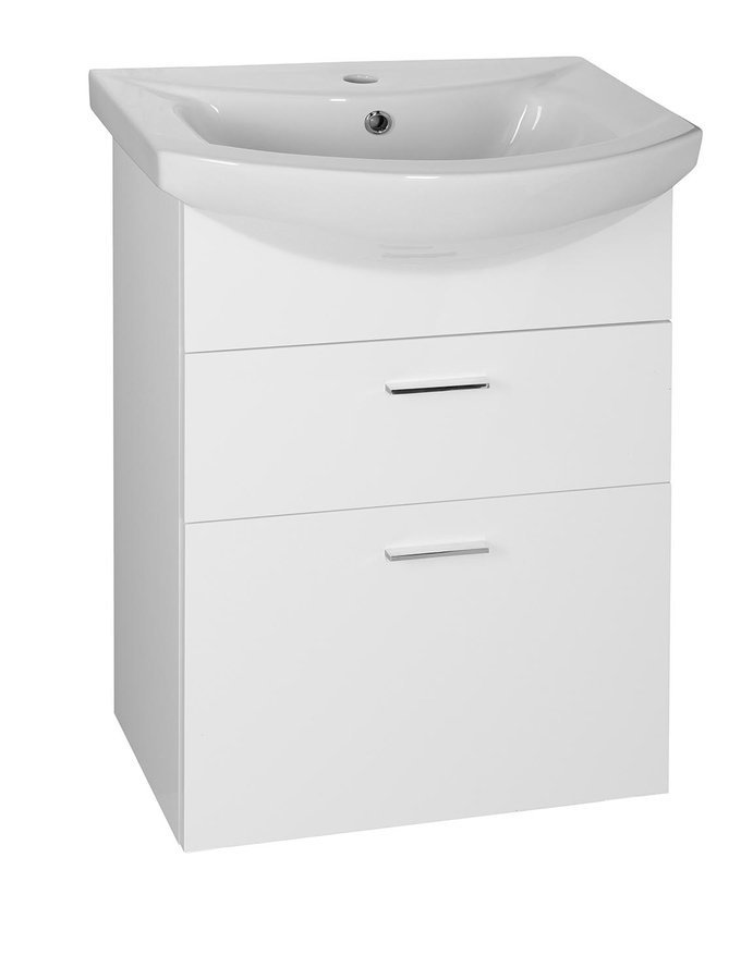 Aqualine Zoja szafka 50 cm podumywalkowa wisząca biała 51051A