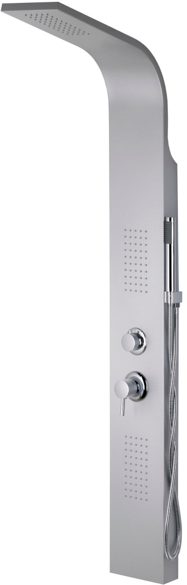 Corsan Alto panel prysznicowy ścienny gwiezdna szarość A-017MALTOSREBRNY