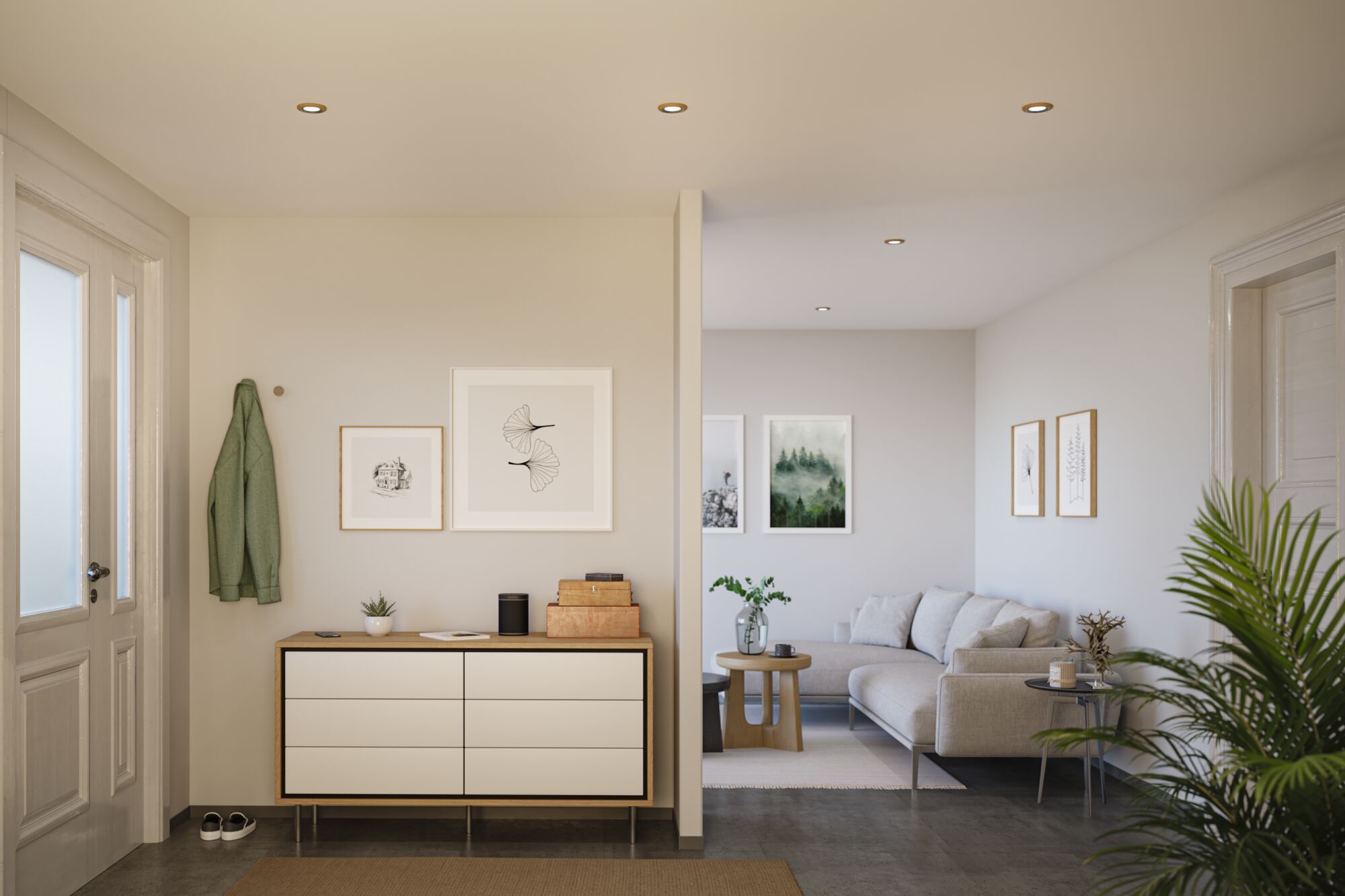 Paulmann Lanati lampa do zabudowy 1x6 W dąb olejowany 92240