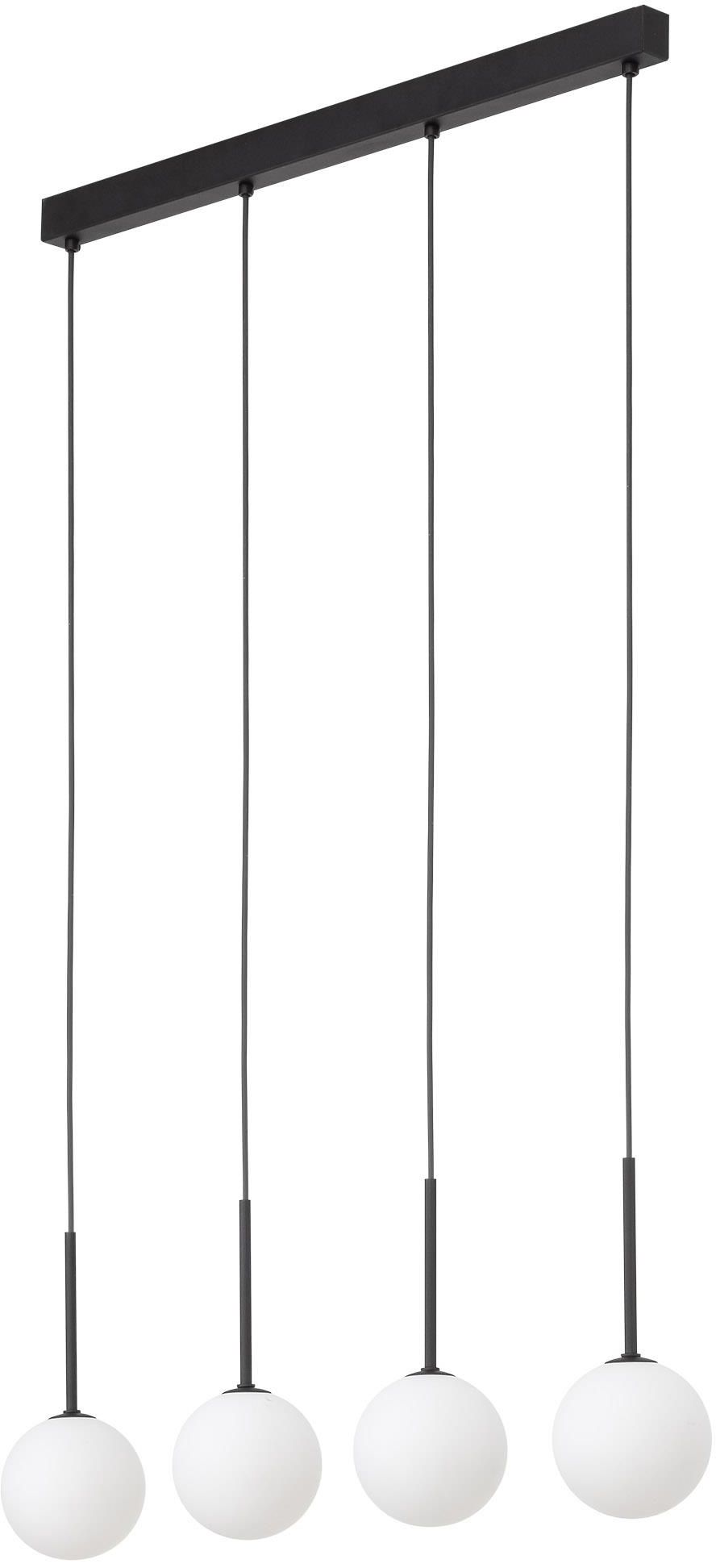TK Lighting Martin lampa wisząca 4x6W czarny/biały 4503