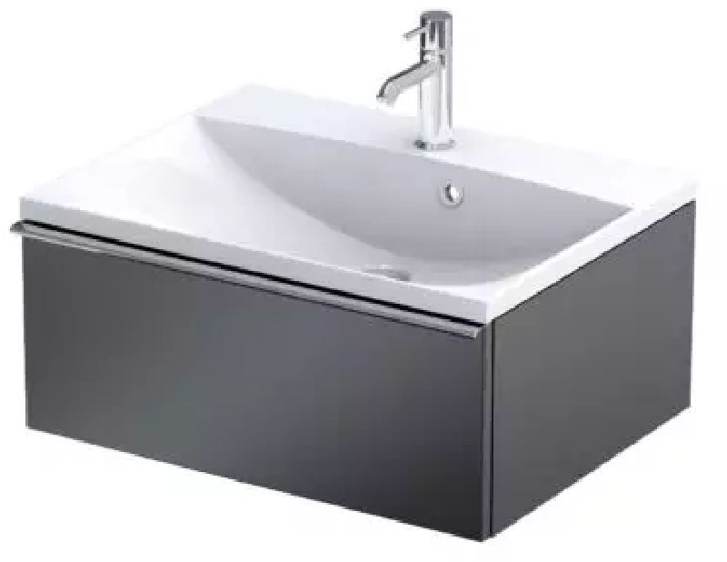 Oristo Etna szafka 80 cm podumywalkowa wisząca czarny mat OR52-SD1S-80-8