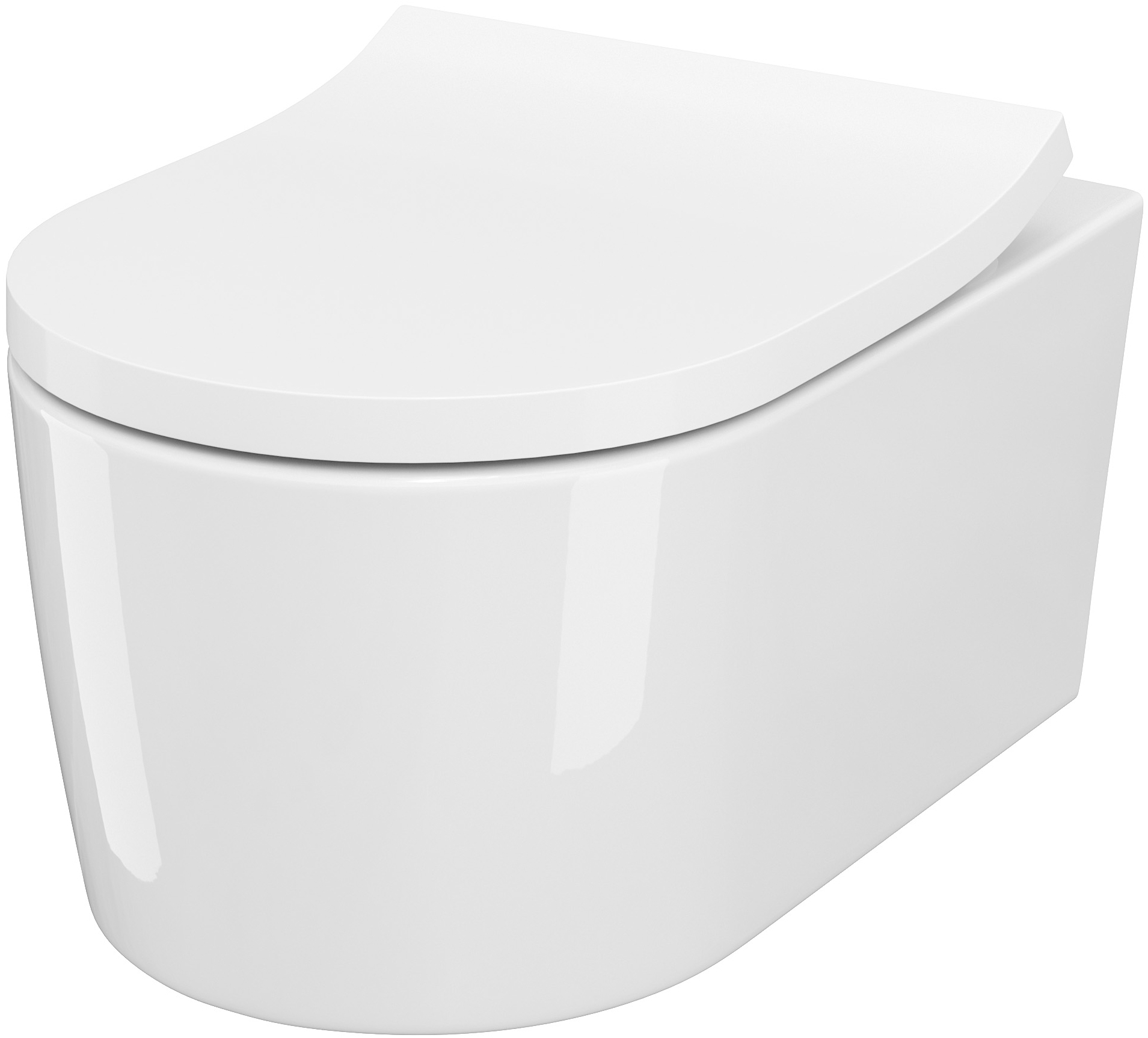 Zestaw Cersanit Inverto miska WC wisząca StreamOn z deską wolnoopadającą biała S701-432 - Wysyłka w 24h