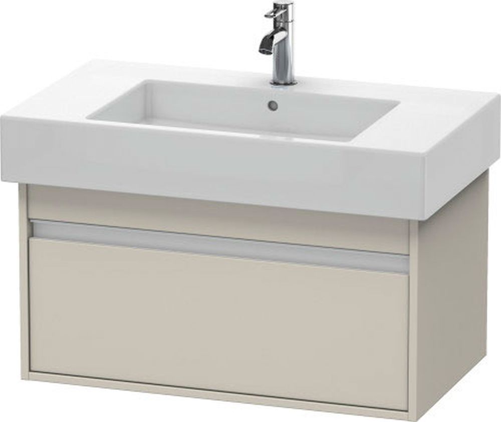 Duravit Ketho szafka 80 cm podumywalkowa wisząca taupe mat KT669009191