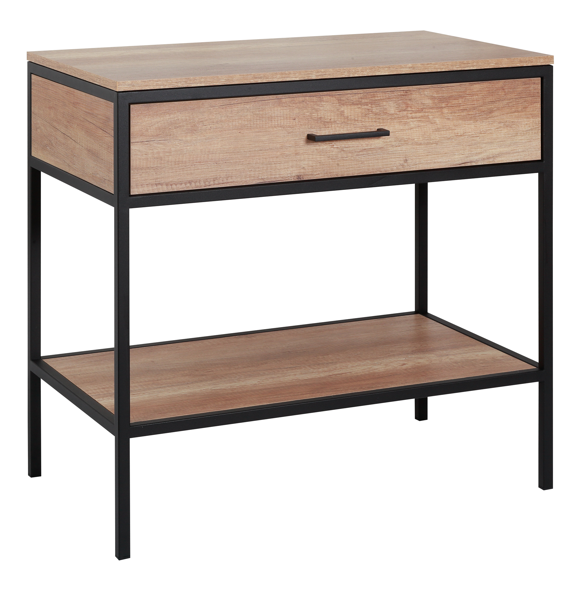 Astor Modus szafka 80 cm podumywalkowa z blatem czarny mat/dąb country AM-UMN-810-0C - Wysyłka w 24h