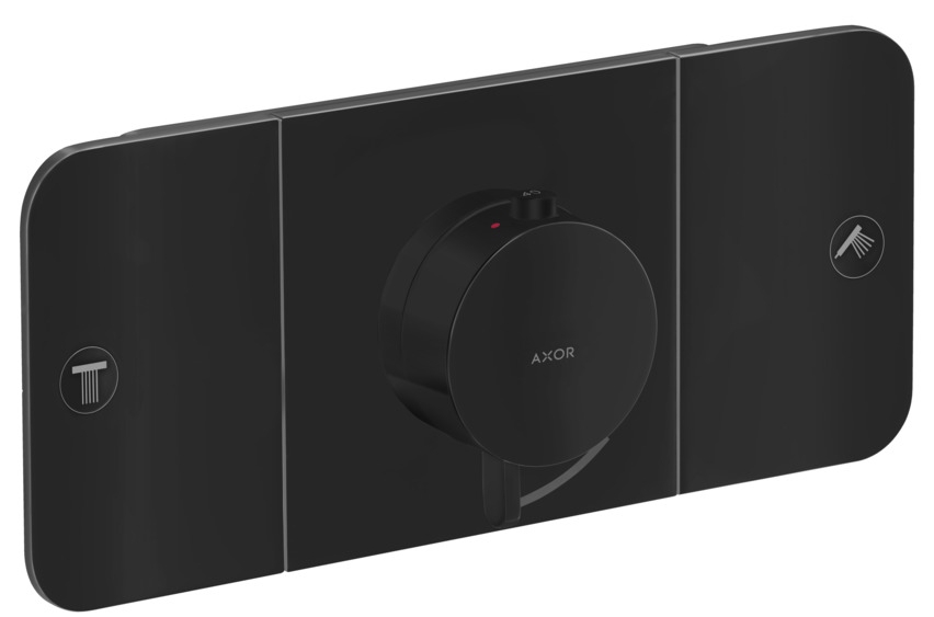 Axor One bateria wannowo-prysznicowa podtynkowa termostatyczna czarna 45712670
