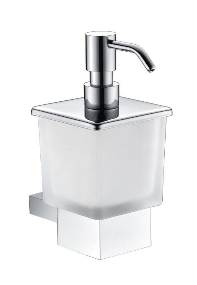 Stella Oslo dozownik do mydła 190 ml ścienny szkło mat/chrom 02.423