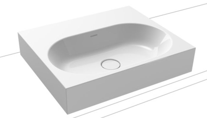 Kaldewei Centro umywalka 60x50 cm nablatowa prostokątna model 3057 biała 903006003001