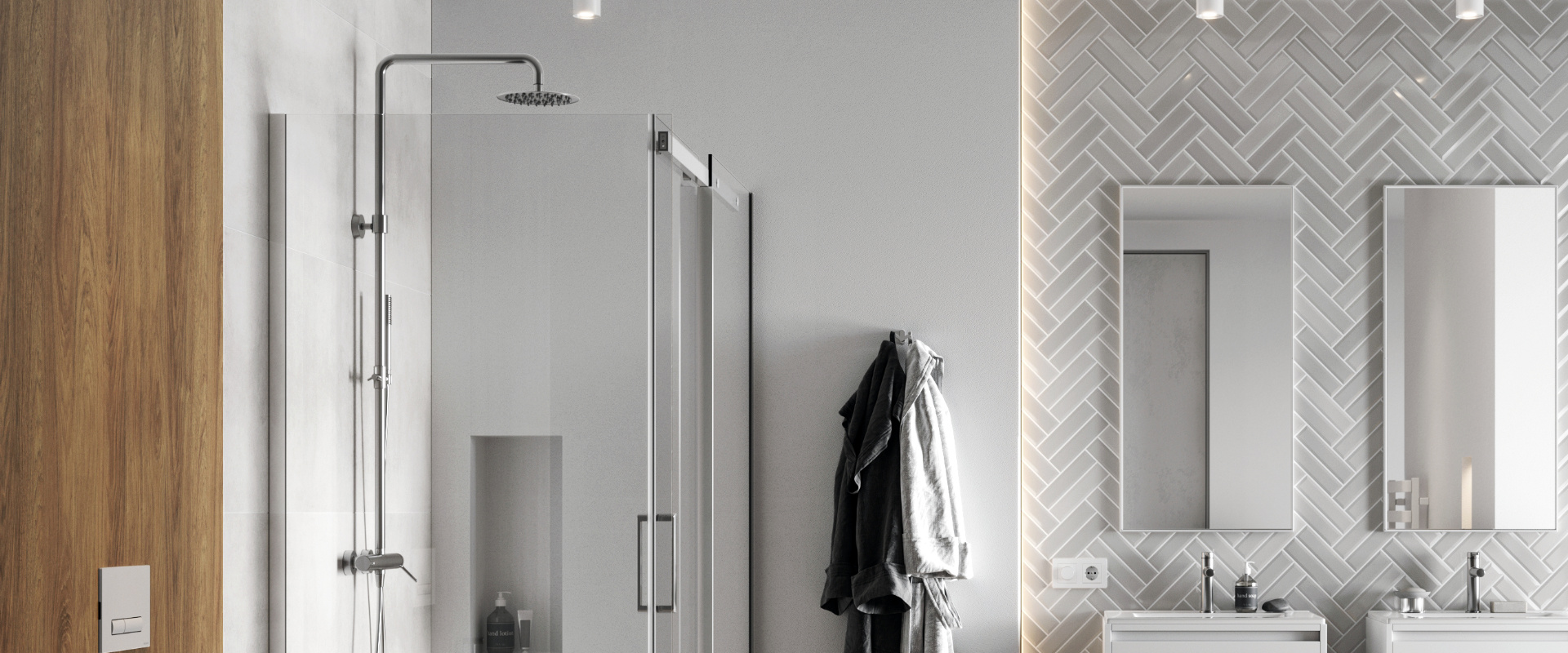 Excellent Pi zestaw prysznicowy ścienny z deszczownicą czarny mat AREX.1281BL - Wysyłka w 24h