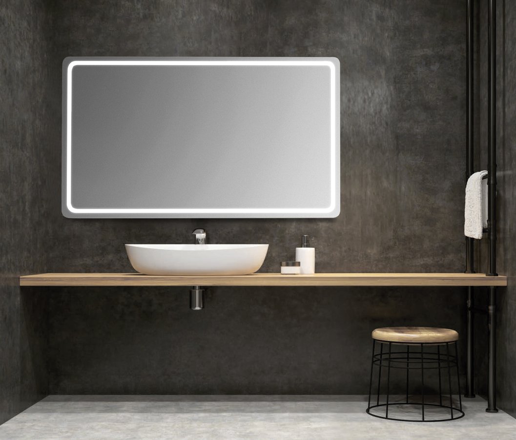 Sapho Nyx lustro 100x50 cm prostokątne z oświetleniem LED NY100