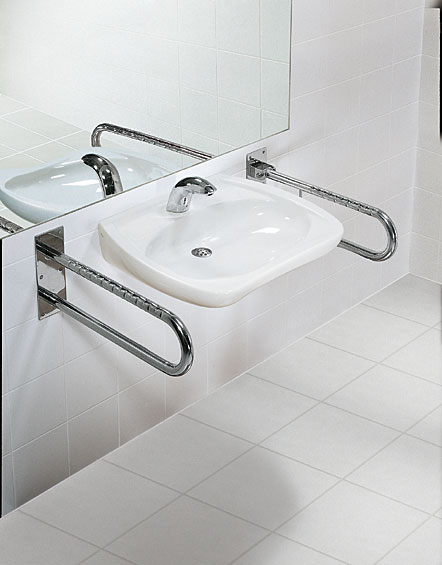 Koło Lehnen Funktion poręcz WC ścienna łukowa uchylna falista L1061202 - Wysyłka w 24h