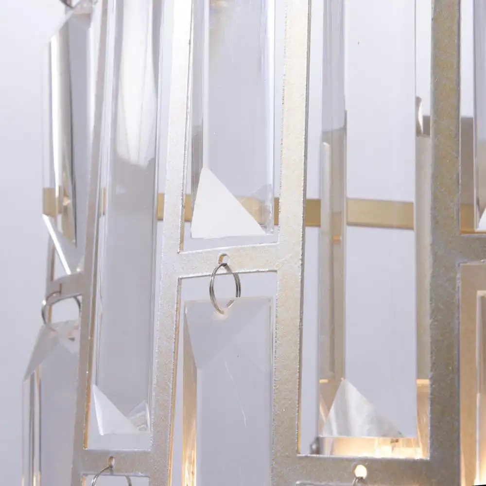 CosmoLight Kyiv kinkiet 2x60W szampan/kryształ W02103CP - Wysyłka w 24h