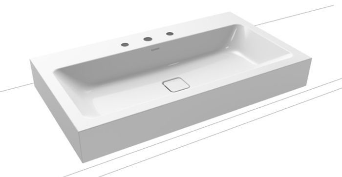 Kaldewei Cono umywalka 90x50 cm nablatowa prostokątna model 3086 biała 902206033001