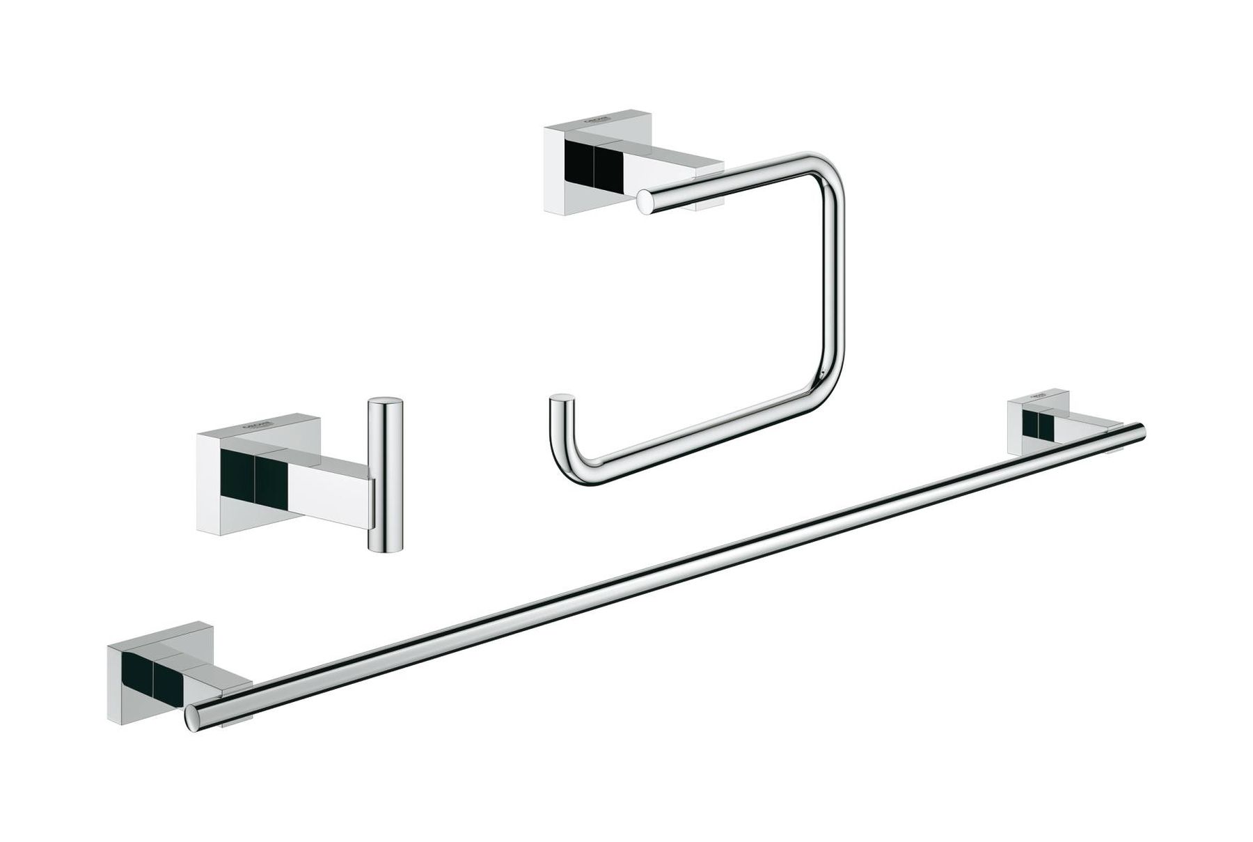 Grohe Essentials Cube zestaw akcesoriów łazienkowych 3w1 Guest 40777001