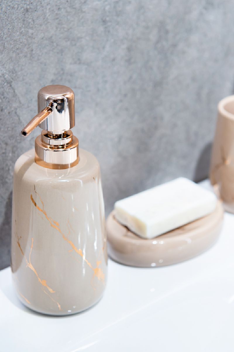 AWD Interior Diosa dozownik do mydła 410 ml stojący beżowy AWD02191745