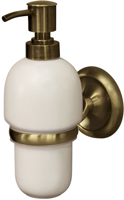 Bisk Deco dozownik do mydła 250 ml ścienny mosiądz 02213 - Wysyłka w 24h