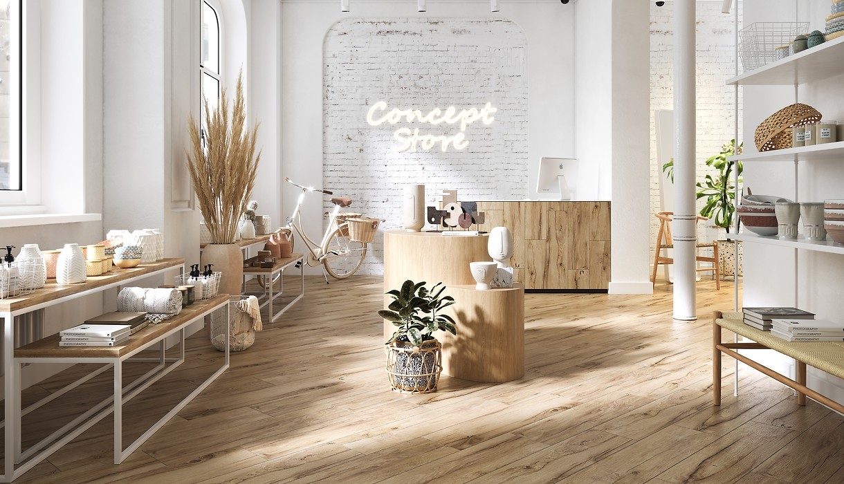 Opoczno Passion Oak natural płytka ścienno-podłogowa 22,1x89 cm STR beżowy mat