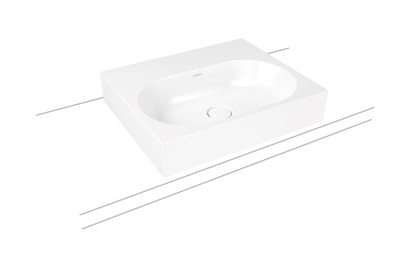 Kaldewei Centro umywalka 60x50 cm nablatowa prostokątna model 3057 biała 903006013001