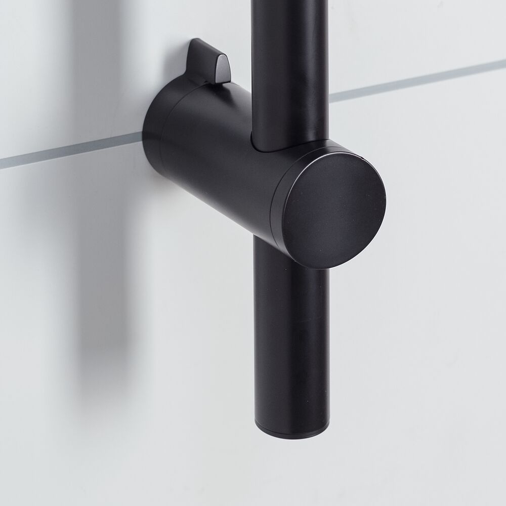 Tiger Splash Akcent zestaw prysznicowy ścienny czarny mat/mosiądz błyszczący 1714945644