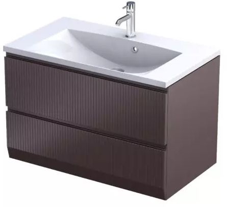 Oristo Brylant szafka 79,6x45,5x50 cm podumywalkowa wisząca mokka OR36-SD2S-80-21R