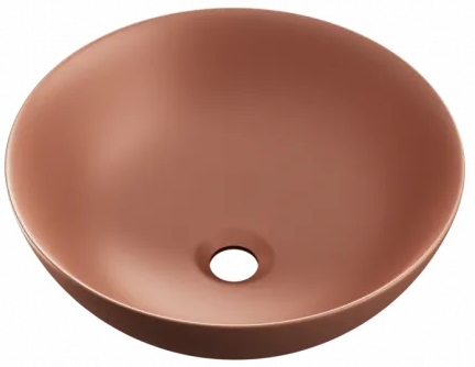 Excellent Luqa umywlka 40 cm nablatowa okrągła terracotta mat CEAC.6401.400.TEM - Wysyłka w 24h