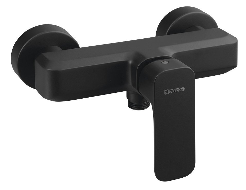 Sapho Spy bateria prysznicowa ścienna czarny mat PY11/15
