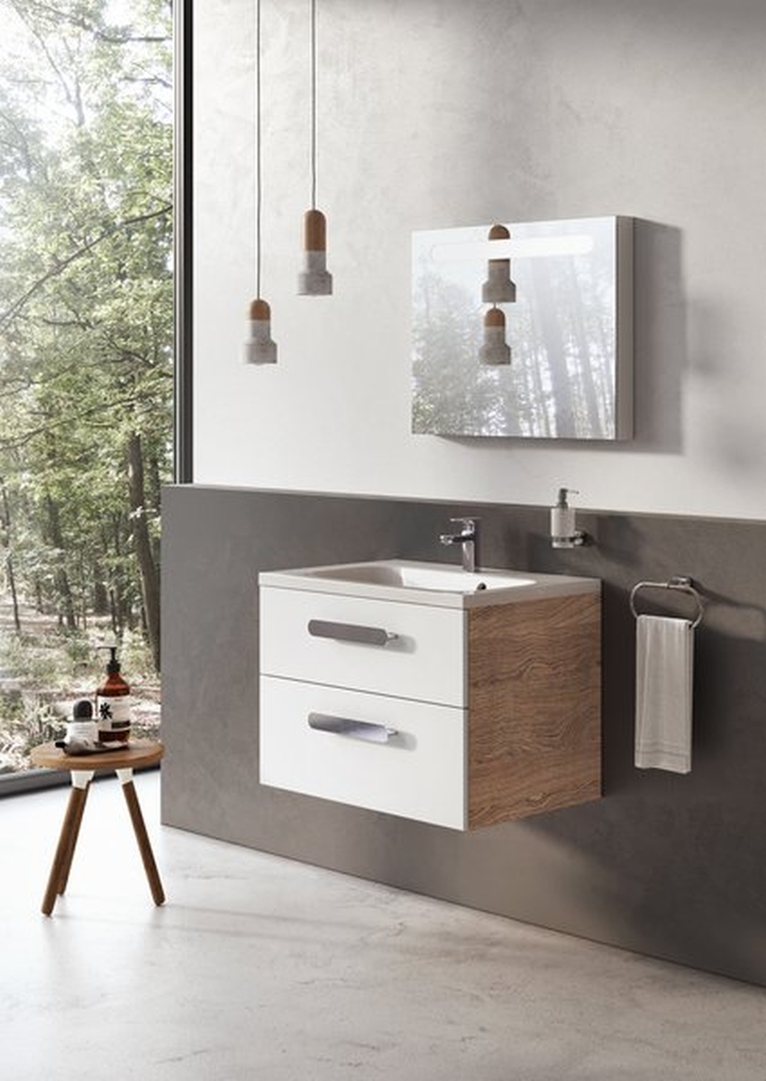 Ravak Chrome II szafka 80 cm podumywalkowa wisząca biały połysk X000000922 - Wysyłka w 24h