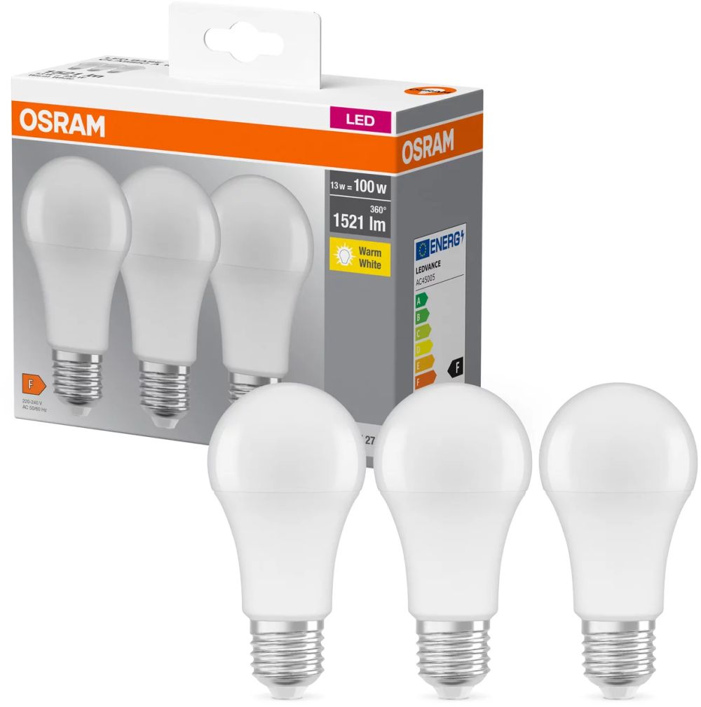 Osram LED Lamps żarówki LED Multipack 3x13 W 2700 K E27