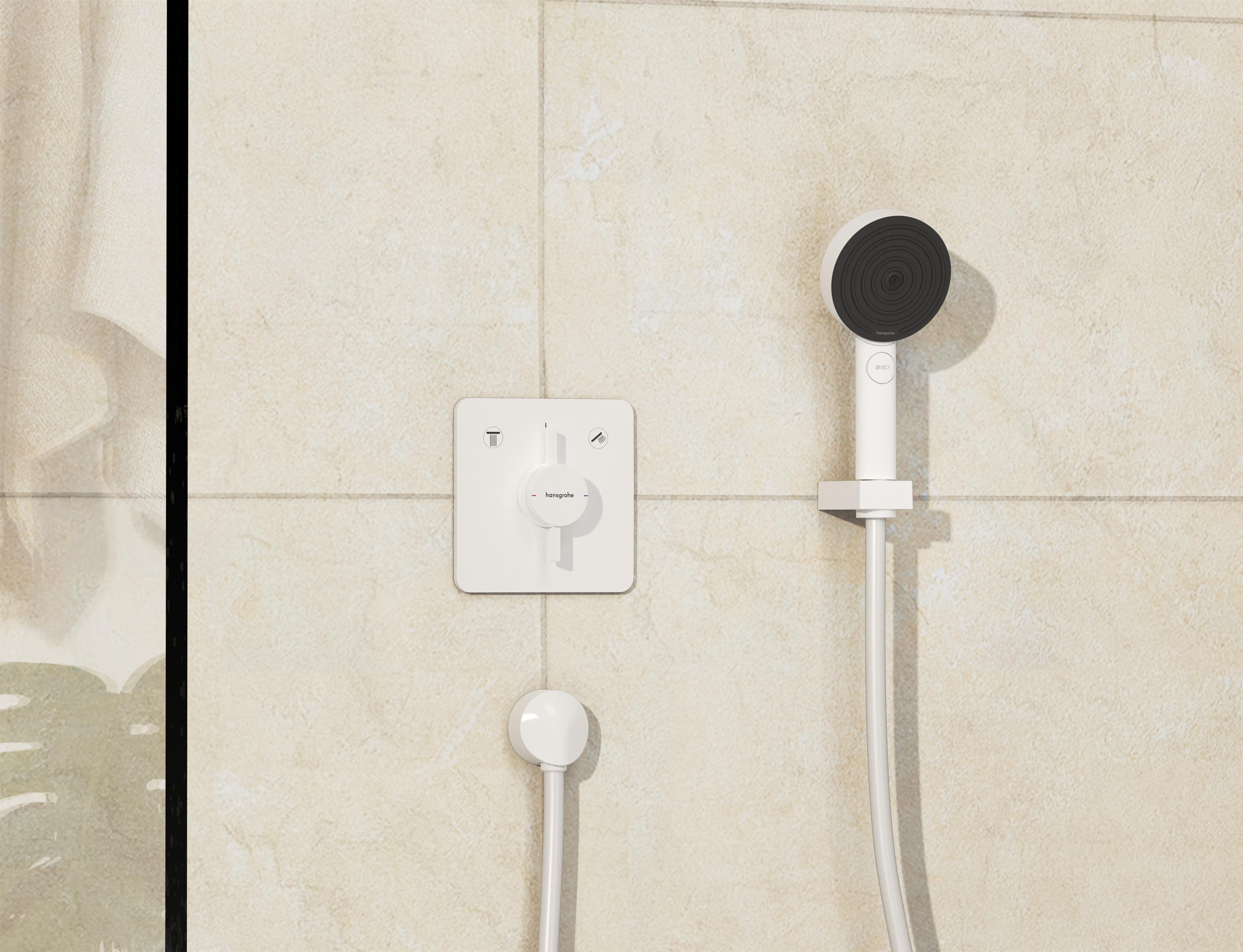 Hansgrohe DuoTurn Q bateria wannowo-prysznicowa podtynkowa biały mat 75414700