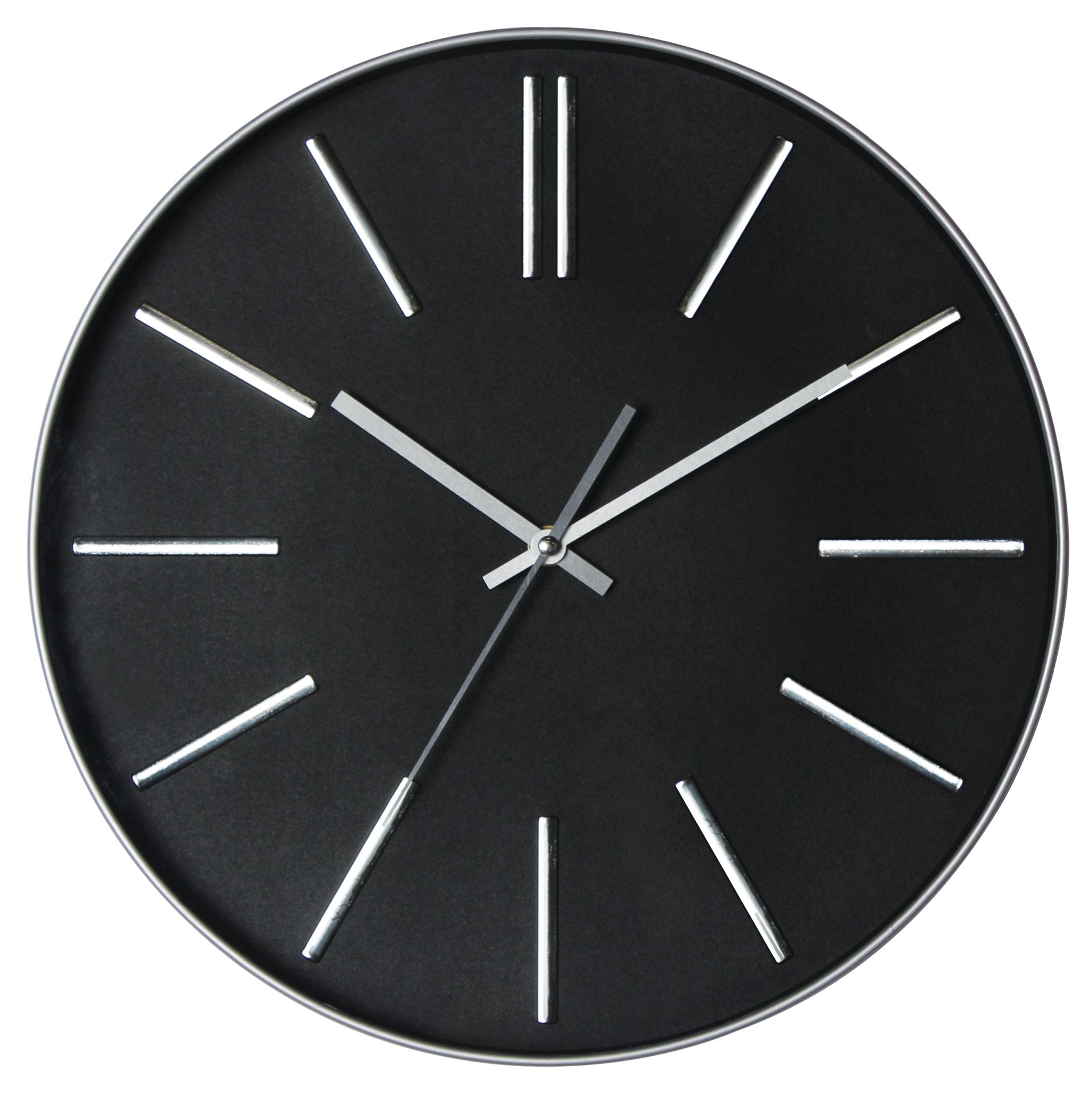 Splendid Asti zegar ścienny czarny-srebrny AZ-ASTI - Wysyłka w 24h