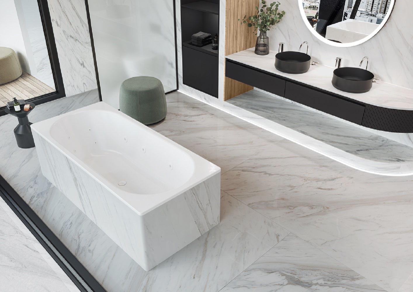 Kaldewei Classic Duo wanna prostokątna 180x80 cm model 110 biała 291000010001