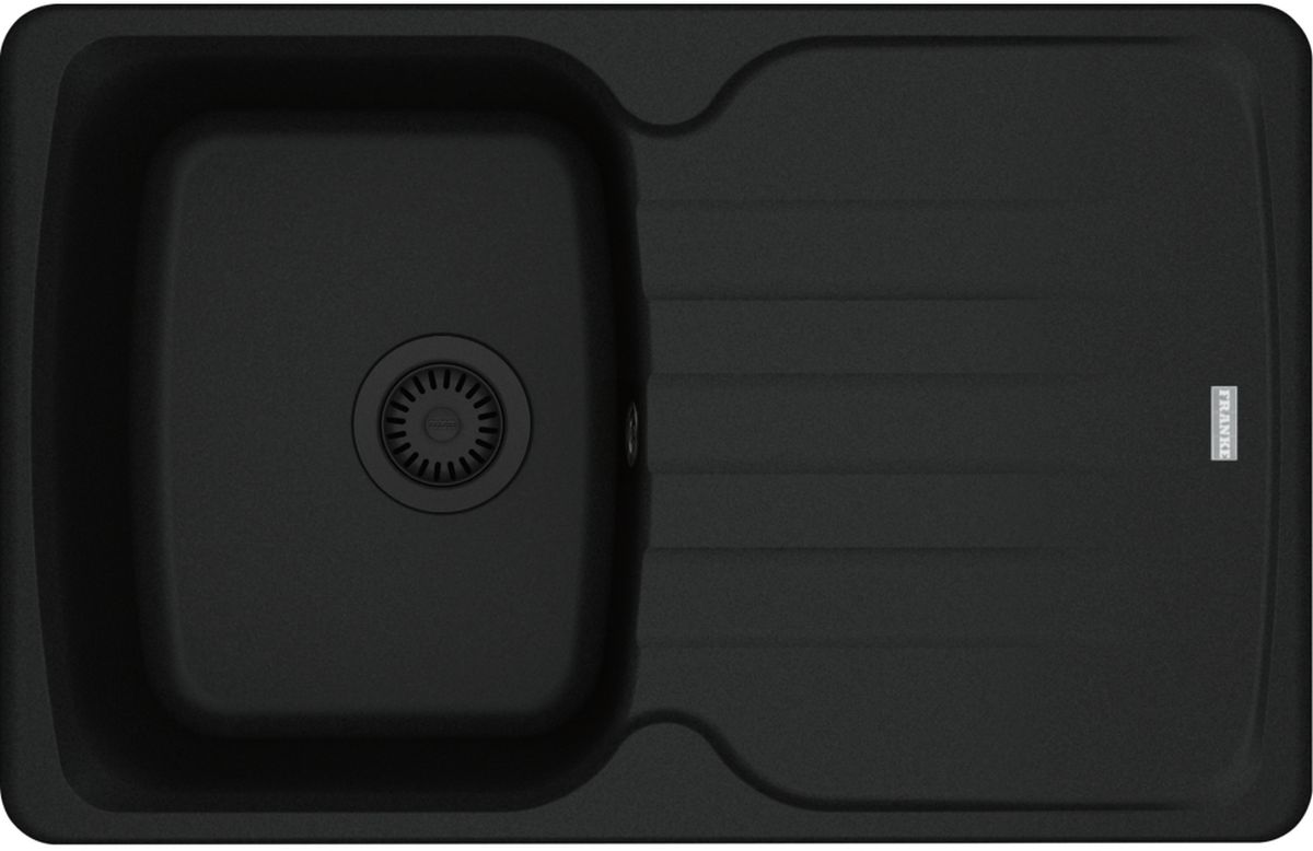 Franke Antea zlewozmywak granitowy 78x50 cm czarny 114.0693.552