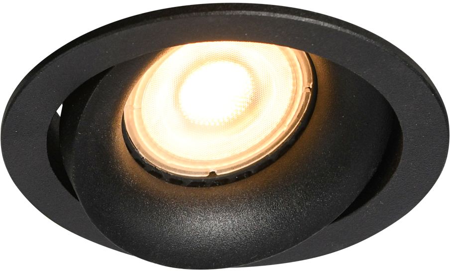 Italux Oker lampa podsufitowa 1x10 W czarna DL-26260-GU10-BK