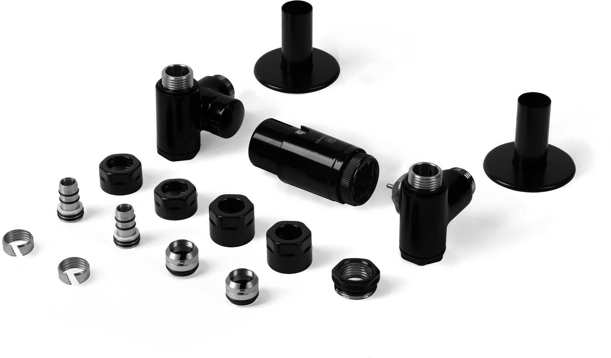 Terma Integra All in One zestaw trójosiowy termostatyczny prawy czarny połysk TGETINTEPK9P5