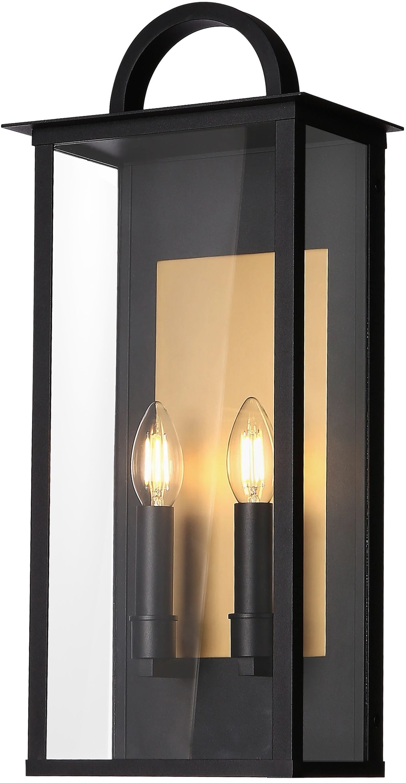 CosmoLight Malibu kinkiet zewnętrzny 2x25W czarny W02548BK