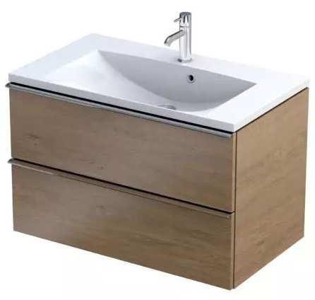 Oristo Etna szafka 79,6x45,5x50 cm podumywalkowa wisząca dąb kamienny OR52-SD2S-80-78