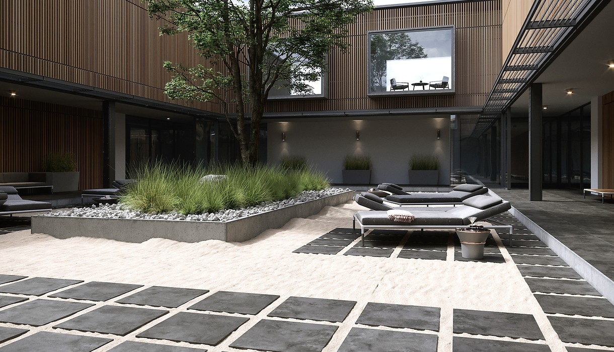 Opoczno Quenos 2.0 graphite płytka podłogowa 59,3x59,3 cm STR grafitowy mat