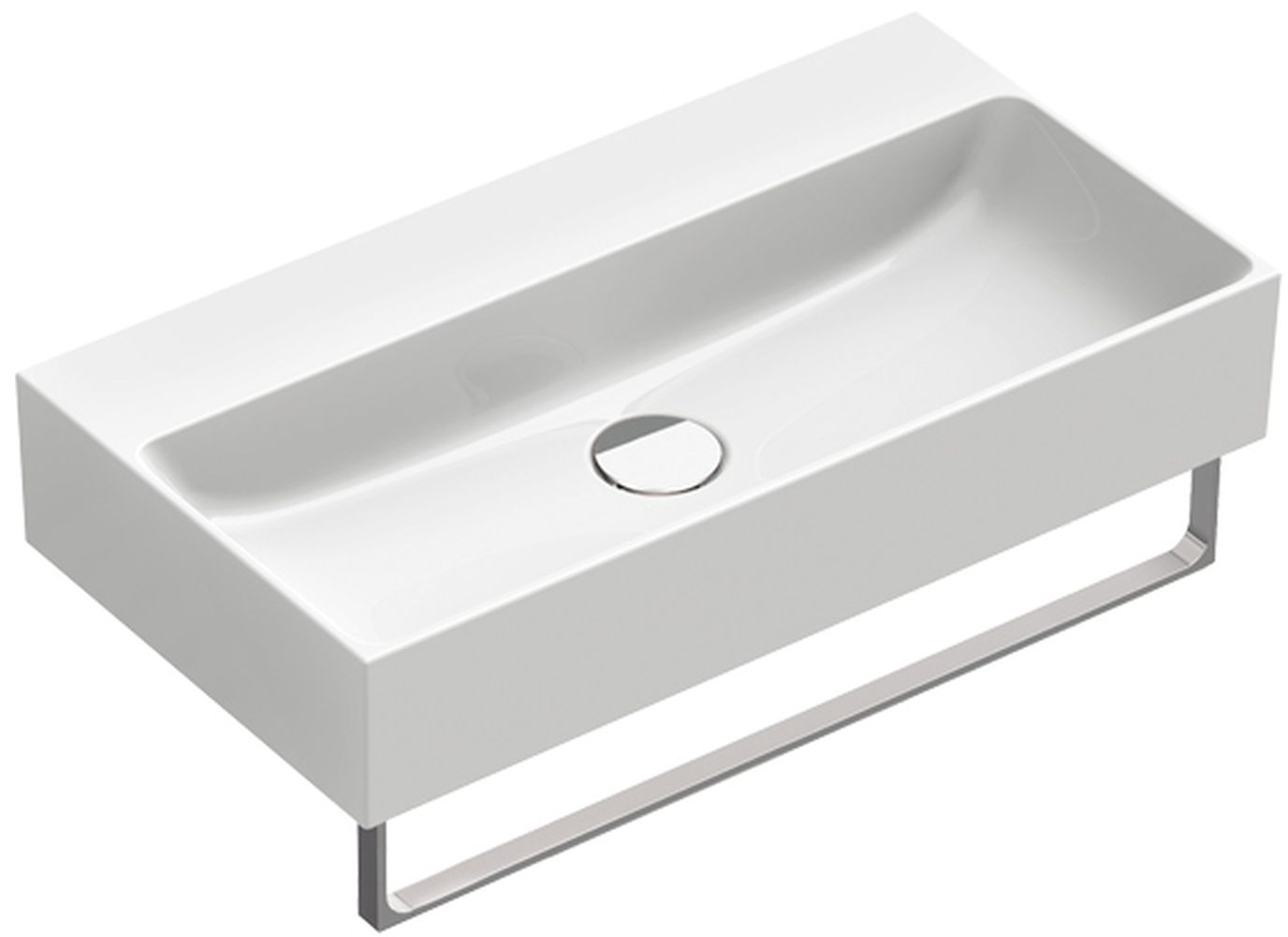 Catalano Verso umywalka 65x35 cm prostokątna ścienna-nablatowa biała 0220650001