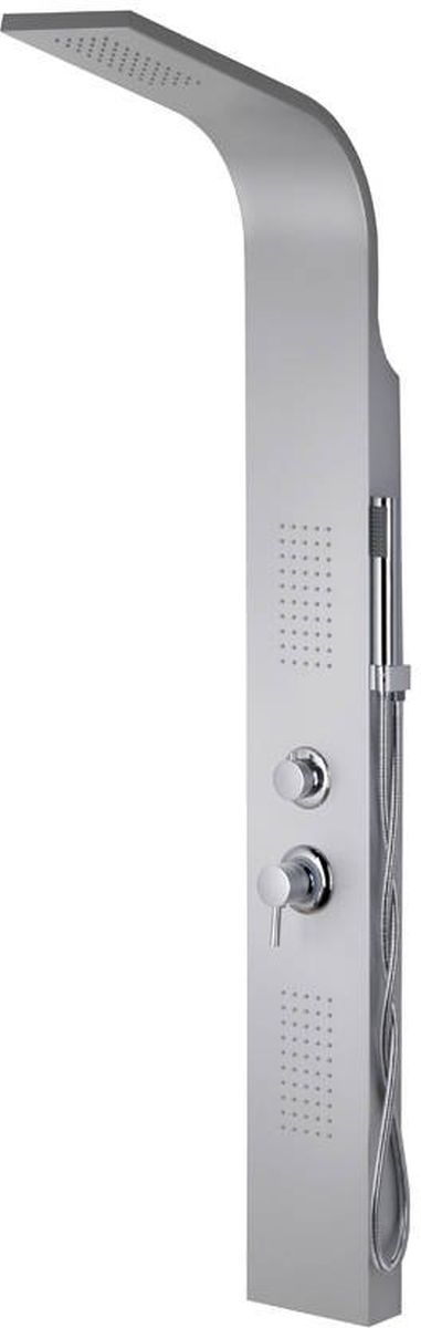 Corsan Alto panel prysznicowy ścienny z oświetleniem LED srebrny A-017MALTOSREBRNYLED