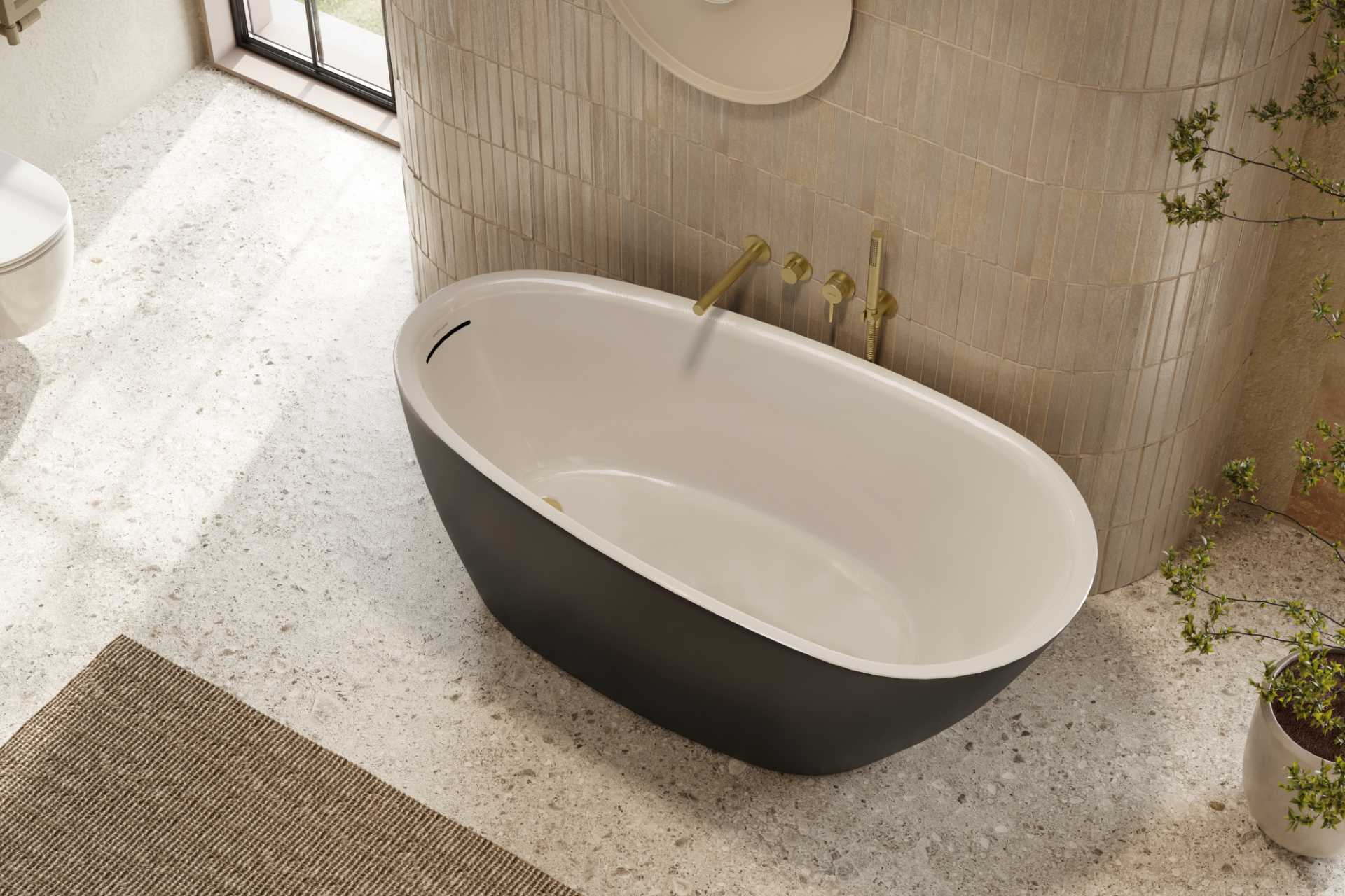 Excellent Pi wylewka do baterii wannowej czarny mat AREX.1242BL